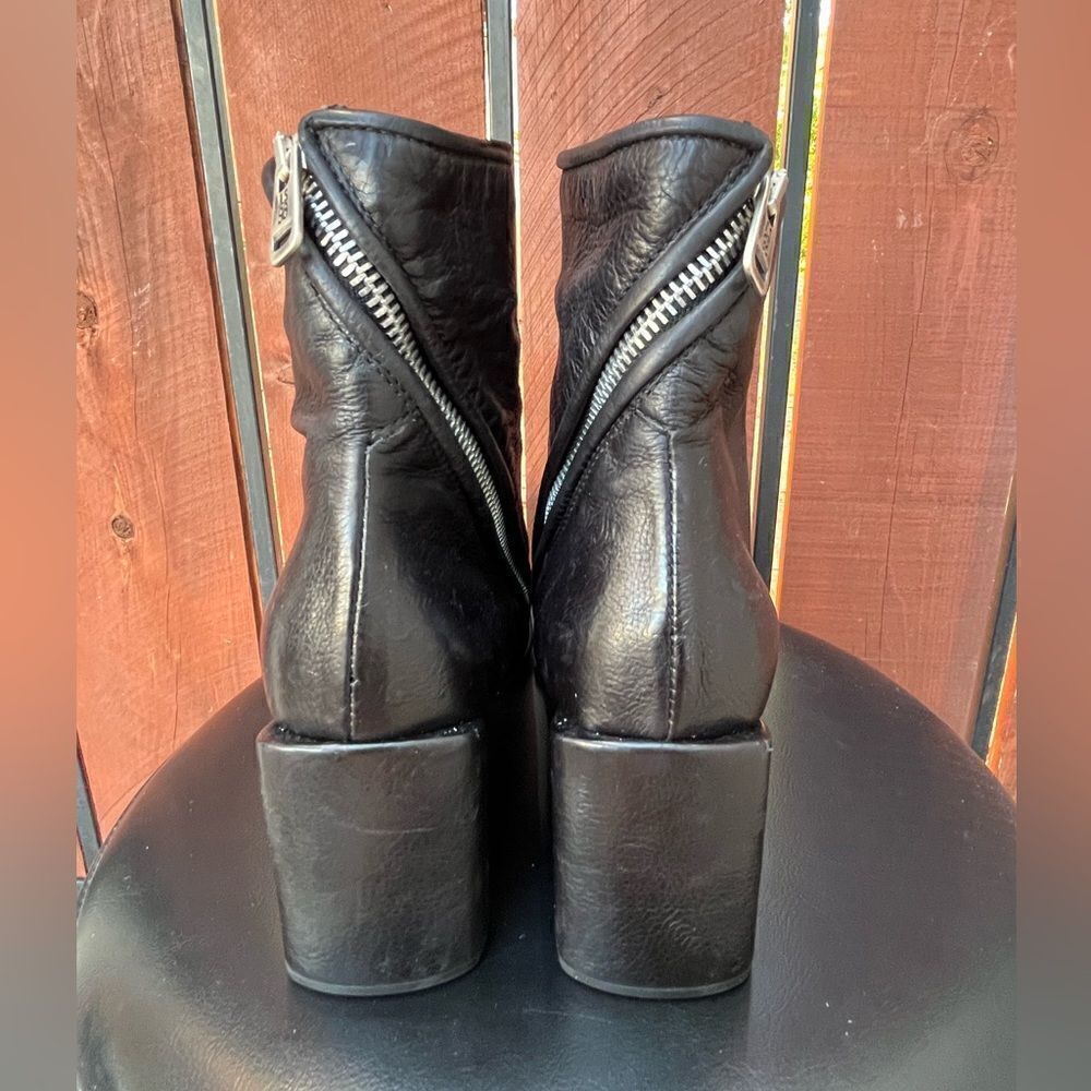 A.S.98 Earl Pointed Toe Western Boots size 38EU Black - Picture 5 of 9